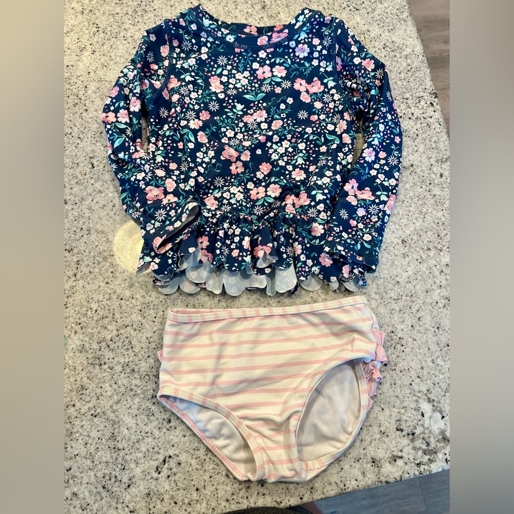 Ruffle Butts swimsuit two piece toddler girl 3T